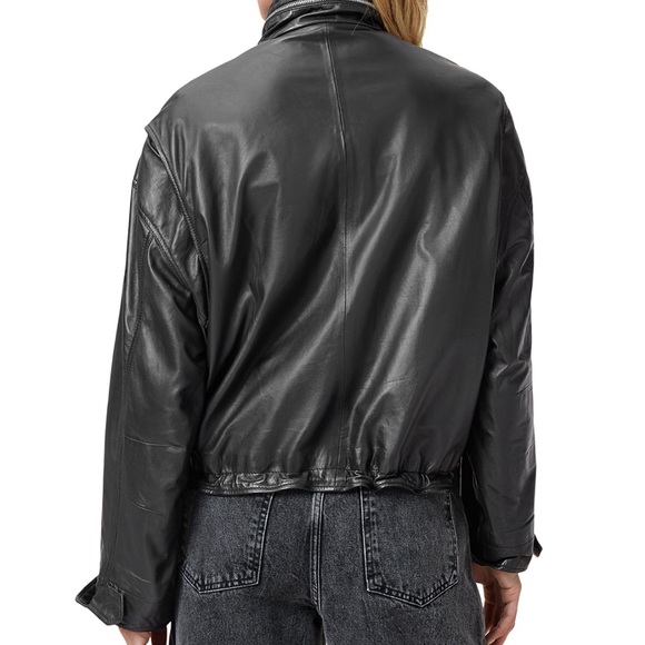 All Saints Clay Leather Jacket - Picture 10 of 14